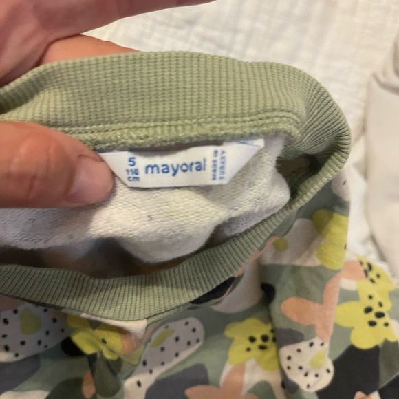 Mayoral Floral Girls Sweater Dress - Picture 3 of 3